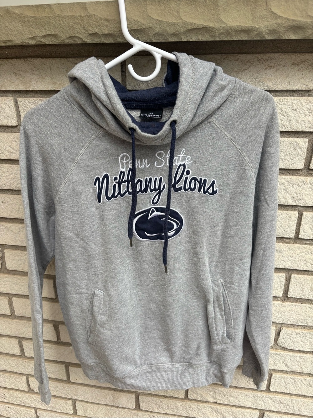 Penn State Nittany Lions Embroidered Pullover Hoodie Gray M | NCAA College